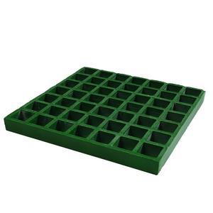 바닥 커버, 세차장, 산업 공장용 유리섬유 성형 격자용 Agfabric 10.8인치, 내마모성, 내식성, 녹슬지 않음, 두께 1인치, 녹색, 1pc