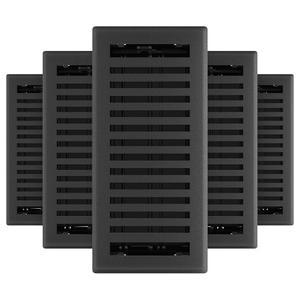 임페리얼 RG3439 4 x 10 인치 몬테주마 장식 바닥 레지스터, 5 팩, 블랙 아이언