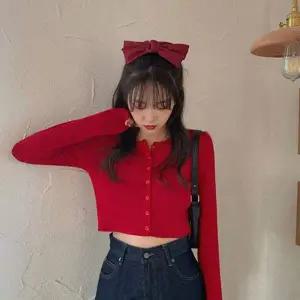 다양한 코디 여성 크롭가디건 트렌디패션 6컬러