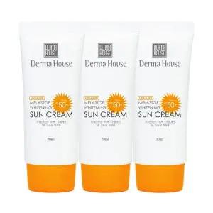 스킨케어 [더마하우스] 미백썬크림3개/ 베이스기능 SPF50윤기 생기 보습PA윤기 보습윤기 보습3중기능성