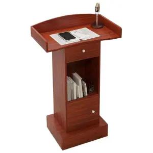 강연대 원목 강의대 사회대 목재 나무 조명 연설대 리셉션 학원 발표대 단상