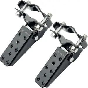 캠루식 유니버설 모터사이클 풋 페그 혼다 스즈키 가와사키 야마하 등과 호환 헤비 듀티 스틸 블랙 리어