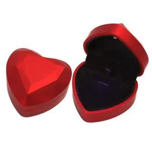 [골드스마일]LED 하트 목걸이케이스 레드