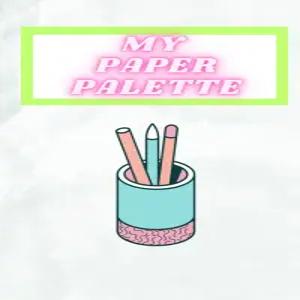 내 종이 팔레트 노트와 창의적인 출력을 위한 영감을 주는 노트북 생각과 예술적 표현을 포착하는 노트북!