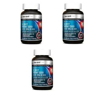 내츄럴플러스 조인트 엠에스엠 1500 1375mg x 120정 2+1 총360정 관절 연골 MSM비타민