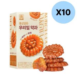 홍삼진 홍삼담은 우리밀 약과 건강 간식 30g 100개입 BNS