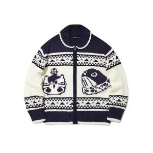 [인터크루] 남성 숄카라코위찬집업가디건스웨터 ITZ4WC01ANA 네이비 _P412770574