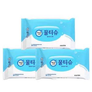 깨끗한나라 페퍼민트 휴대용 물티슈 10매 X 3팩