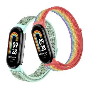 [하푼]샤오미 미밴드10 9 공용 나일론 루프 벨크로 스트랩