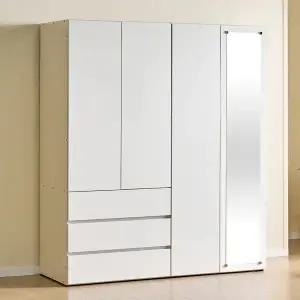 가이온 멜로우 LPM 1600 3서랍 거울도어 이불장 옷장 장농