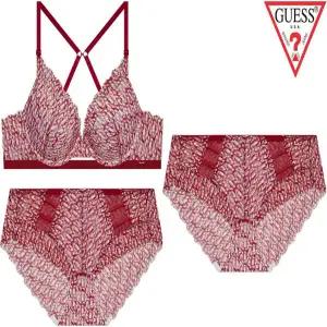 [게스언더웨어]로고레터링 브라1+팬티2세트 RD(GEWBR125)