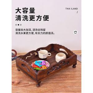 우드 가볍고 쟁반 원형 테이블 나무 우드슬랩 카페 과일 원목 커피숍