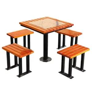 나무 야외테이블세트 방부목 야외용 파라솔 공원