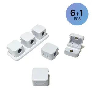 장우컴퍼니 JW-MCLIP 자석 케이블 홀더 6P (화이트)