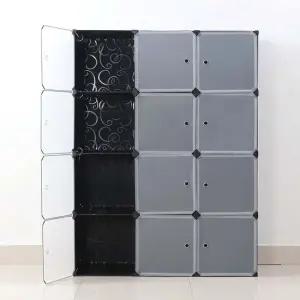 DIY 복합 선반 수납장(8칸) (105x140cm) 조립식옷장 생활용품 가정용품 생필품