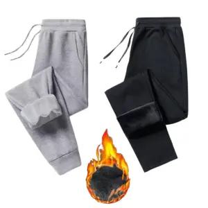 무지밍크안감츄리닝 트레이닝 기모 조거 일자 바지