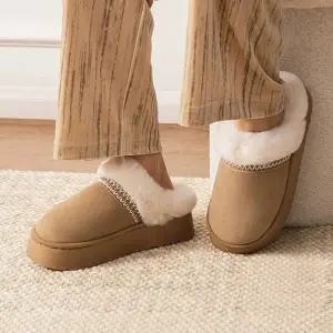 DD423 LK-U291  겨울 배색문양 퍼슬리퍼