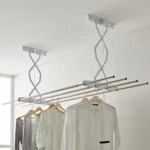 다용도실길이조절빨래봉 국산 스테인레스 렉 스텐 원룸세탁걸이대 2단 (WFKBCW6)