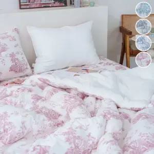 뜨왈 패턴 광목 30수 이불패드세트 SS 프릴 침구 베딩 (WFKBM8V)
