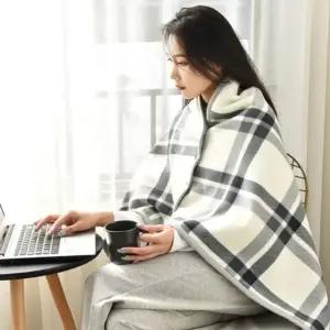 똑딱이 담요 극세사 입는 망토 책상 겨울 (WFKBTDJ)