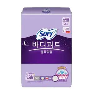 쏘피 바디피트 볼록맞춤 안심숙면 슈퍼롱 오버나이트 20P