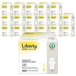[리버티] 리버티 오가네이처 유기농 순면커버 슬림 중형 14Px18팩