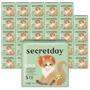 [시크릿데이] 시크릿데이 러브 날개형 생리대 소형 18Px30팩