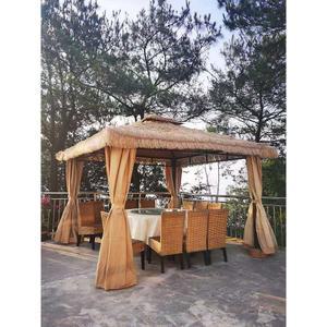 오두막 초가집 볏짚 정자 한옥 야외정자 하우스 바베큐장 볏단 원두막 정원 덮개 목재