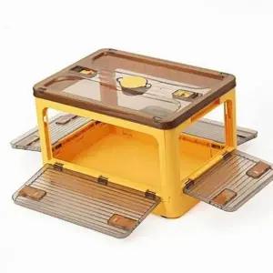 ( )폴딩 27L 옐로우 인형 이불수납함 옷수납함 겨울옷보관 인형 함 박스 옷수납 장난감 옷서랍장