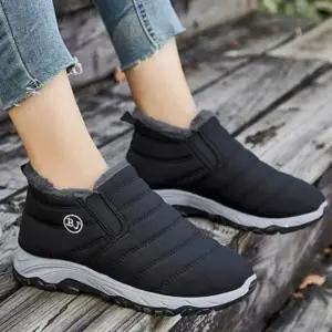 패딩 아웃솔 남녀공용 털슬립온 겨울 발편한 3컬러