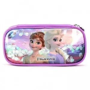 (옵션 퍼플)겨울왕국 필통 학용품 파우치 스팽글 펜슬 케이스