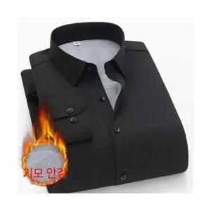 원더우면 남성 기모 도톰 헴라인 긴팔 셔츠 가을 겨울 캐주얼 보온 핫픽스 OPH4