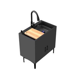 소형싱크대 수전 탕비실 사무실 캠핑장개수대 하부장 공간활용 상판 스텐 흰색 실험실싱크대