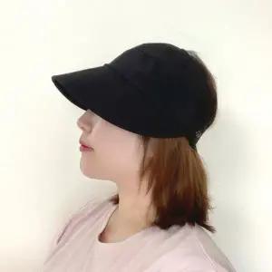 여름 산책 모자 시니어 선캡 썬캡 챙모자 위한 베이지