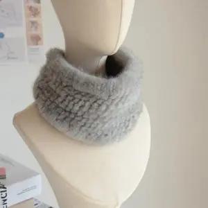 직수입  밍크 심플 신축성 털 목도리 겨울 머플러 헤어밴드 넥워머
