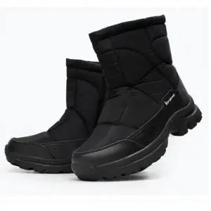 키높이 남자 방한 부츠 겨울 털신발 남성 보온 신발