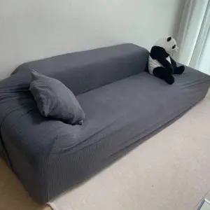 [콩심팥심]3인용 쇼파 리폼 격자모양 천갈이 커버 딥그레이