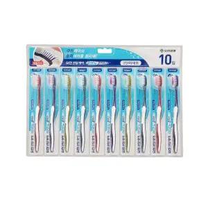 [셀러에이드]유한 덴탈케어 이코노플러스 2단 미세모 10개입