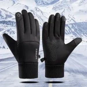 겨울 장갑 스마트폰 터치 기모 방한 용품 스포츠 자전거 스키 등산 눈썰매