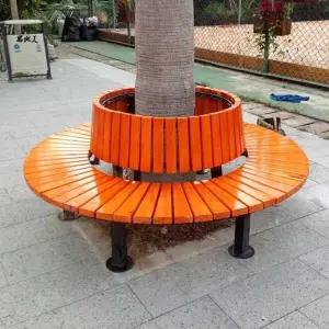 원형 벤치의자 공원 야외 쉼터 벤치 광장 휴식