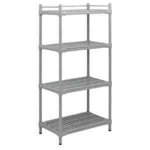 고정카트 다용도선반 욕실 BK-쉘빙4단(고정) 진열대 (WFKBRUH)