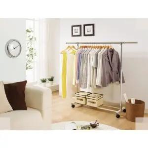 바퀴행거 A형 1단수납 1단행거 이동식바퀴 PS로빙 A형행거 (WFKC3HB)