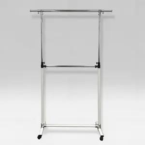이동식행거 1 둘더스 옷걸이 2단수납행거 이동식옷걸이 900 2단