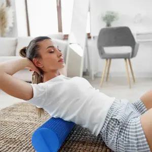 EVA트레이닝롤러 45cm마사지롤러 45cm EVA소재 블루