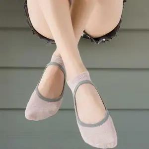 |CCA84E5|여성 논슬립 오픈토 필라테스 요가 발레 스포츠 양말