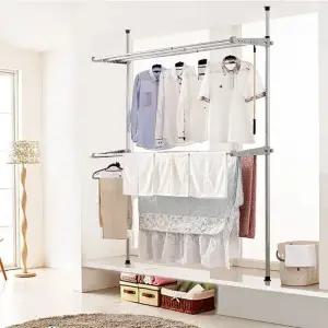 고정형 6단 접이식빨래건조대 PS로빙 다용도접이식건조대 건조대 (WFKC3HI)