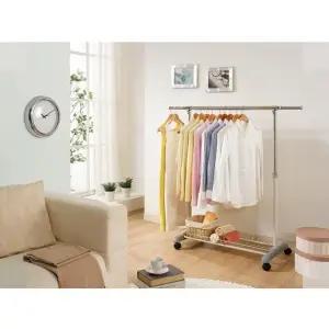 이동식행거 선반1개 B형디자인 바퀴행거 1단선반행거 PS로빙 (WFKC3HC)