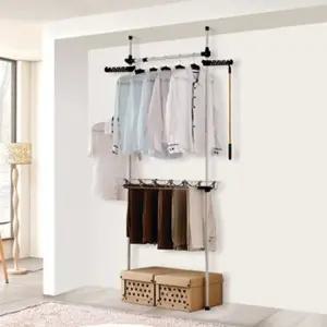 고품질 1단행거 옷걸이선반 고정행거 1단바지 선반고정행거 옷걸이 (WFKDJMA)