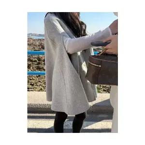 여성 겨울 가디건 시끄러운 집 노란색 스웨터 두꺼운 모직 카디건 상의 위에 을 걸칠 수 있습니다. MODU4