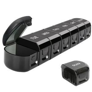 7일 주간 필 박스 태블릿 홀더 의학 보관 케이스 약물 용기  캡슐 상자